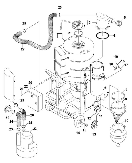 HTC D80 Chassis Assembly-1 Parts