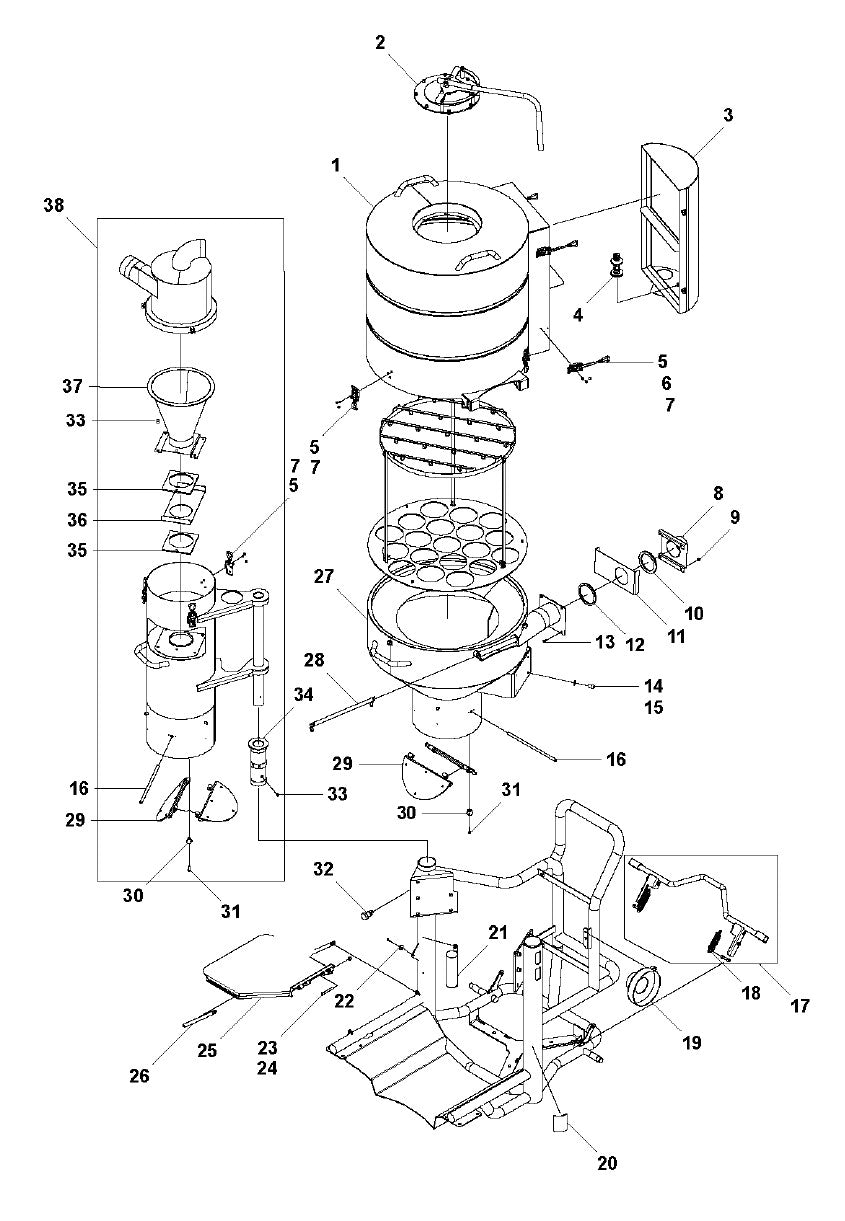HTC D80 Chassis Assembly-3 Parts