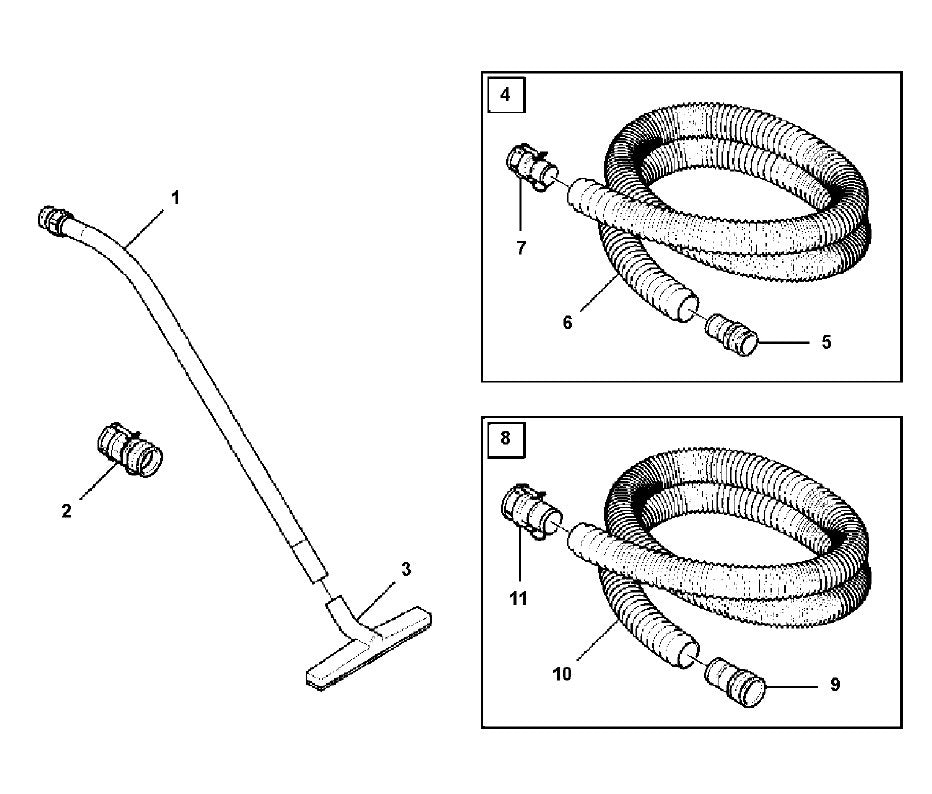 HTC D80 Cleaning Kit Assembly Parts