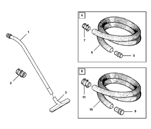 HTC D80 Cleaning Kit Assembly Parts