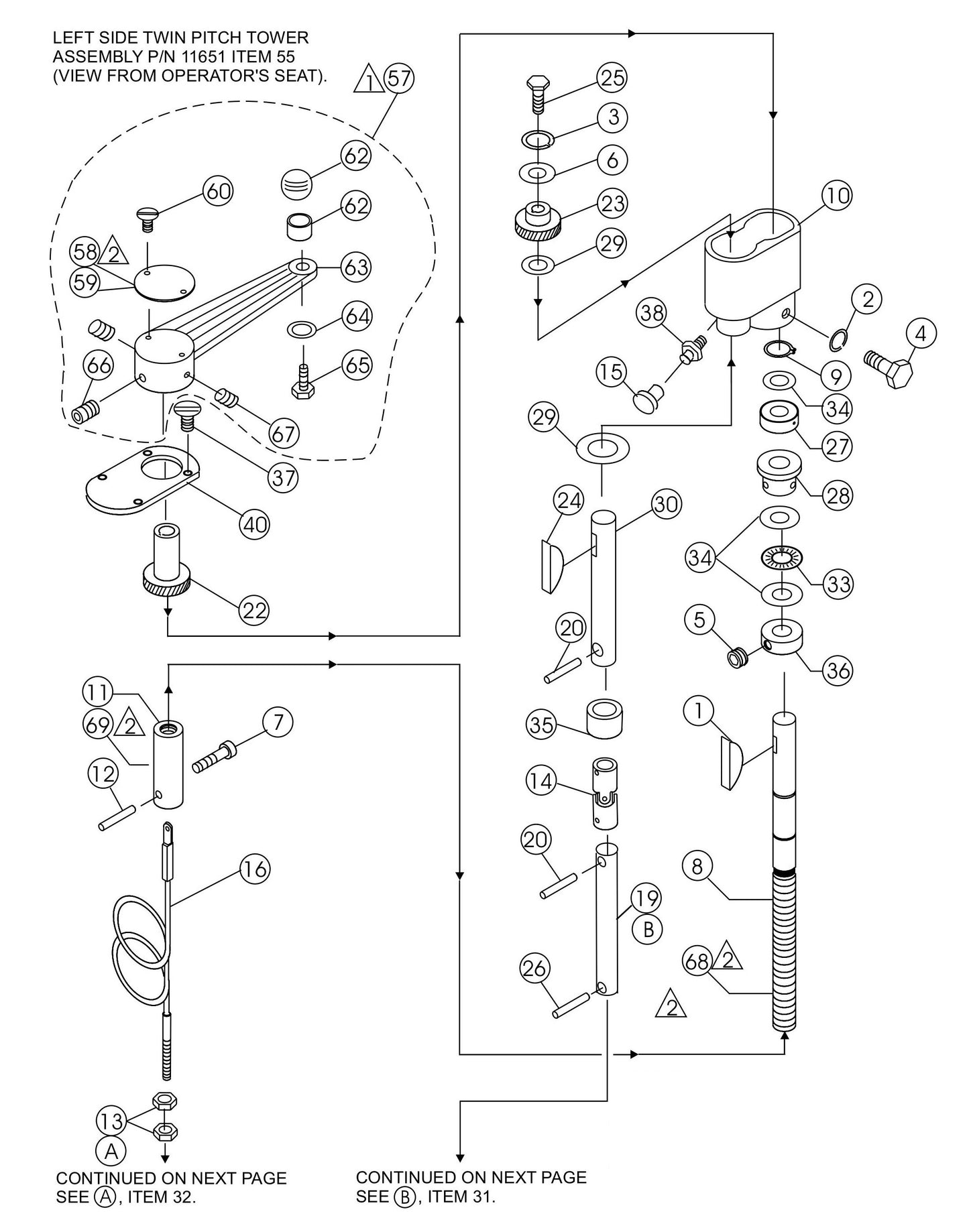 HTH-Series Left/Right Twin Pitch Assembly-1 Parts By Multiquip Whiteman
