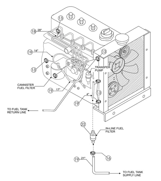 HTH-Series Engine (Kubota) Assembly-2 Parts By Multiquip Whiteman