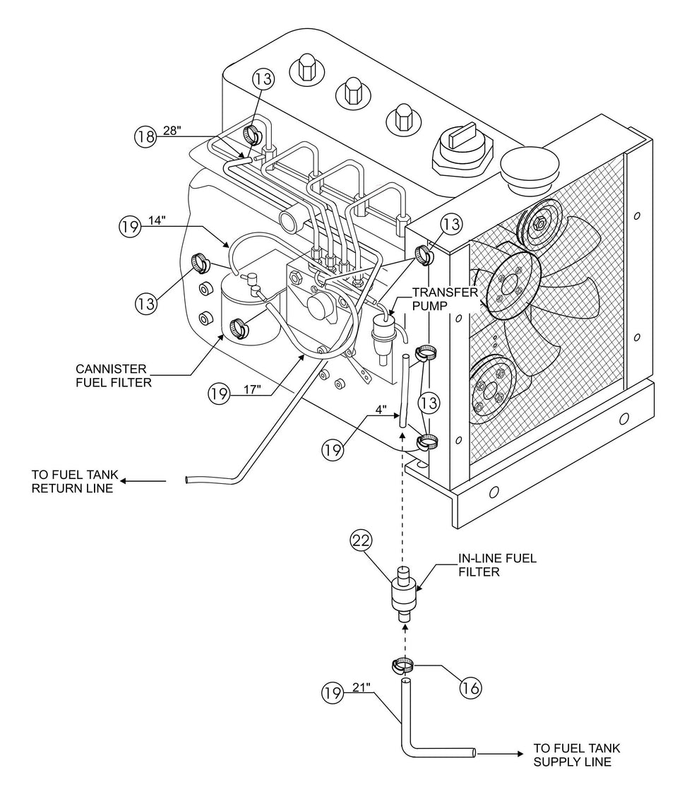 HTH-Series Engine (Kubota) Assembly-2 Parts By Multiquip Whiteman