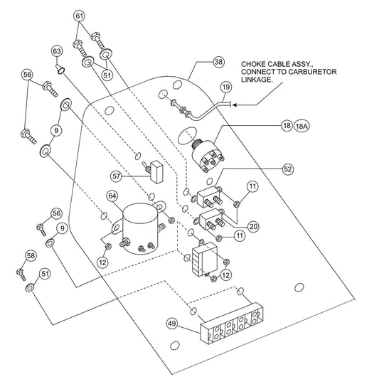 HTH-Series Front Panel (Right) (Vanguard) Assembly Parts By Multiquip Whiteman