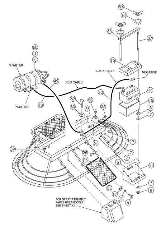 HTH-Series Battery Assembly Parts By Multiquip Whiteman