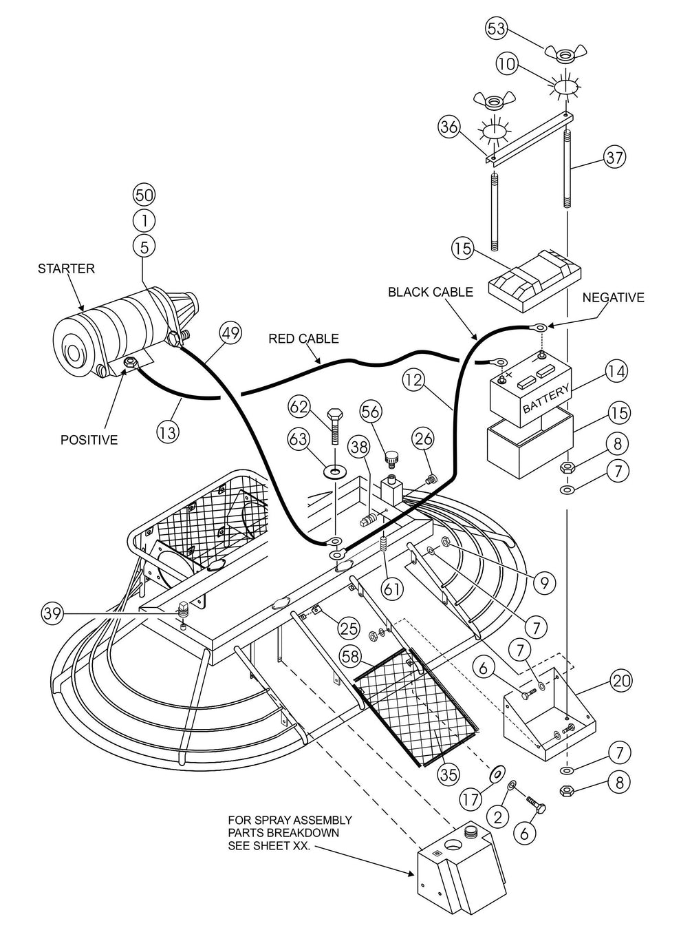 HTH-Series Battery Assembly Parts By Multiquip Whiteman