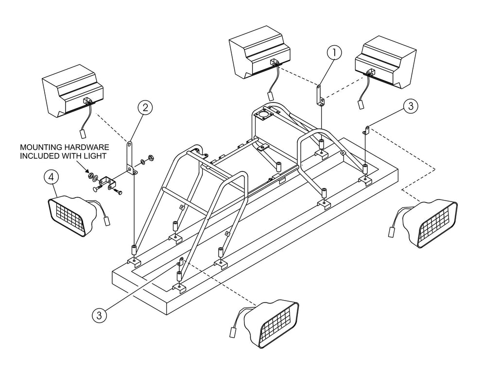HTH-Series Light Assembly Parts By Multiquip Whiteman
