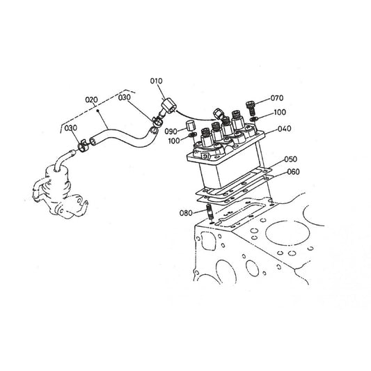 HTH44T KUBOTA V-1505— Injection Pump Assembly Parts By Multiquip Whiteman