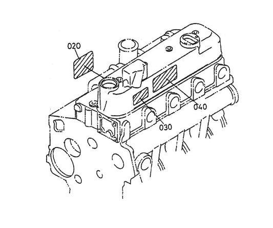 HTH44T KUBOTA V-1505— Label Assembly Parts By Multiquip Whiteman