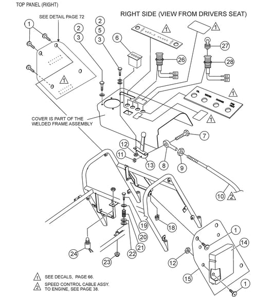 HTH44T— Top Panel(Right) Assembly Parts By Multiquip Whiteman
