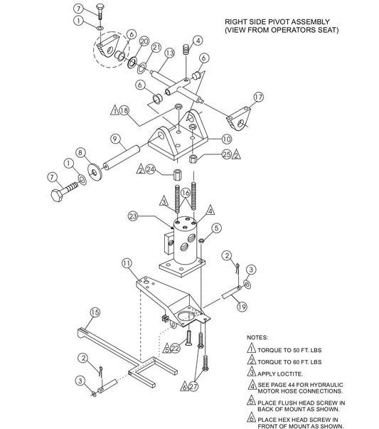 HTH — LEFT/RIGHT Pivot Assembly Parts By Multiquip Whiteman