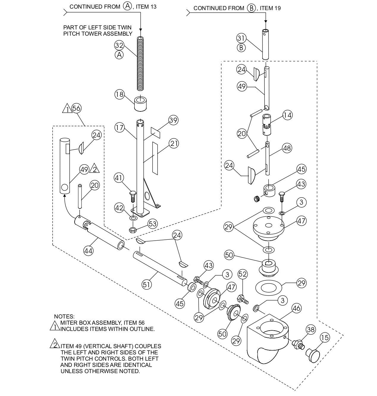 HTH — LEFT/RIGHT Twin Pitch Assembly(Cont.) Parts By Multiquip Whiteman