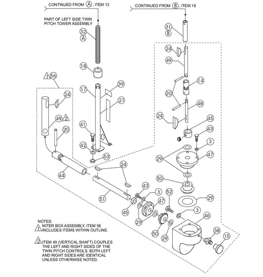 HTH — LEFT/RIGHT Twin Pitch Assembly(Cont.) Parts By Multiquip Whiteman