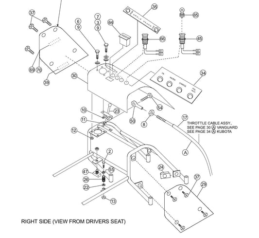 HTH — Top Panel (Right Side) Assembly Parts By Multiquip Whiteman