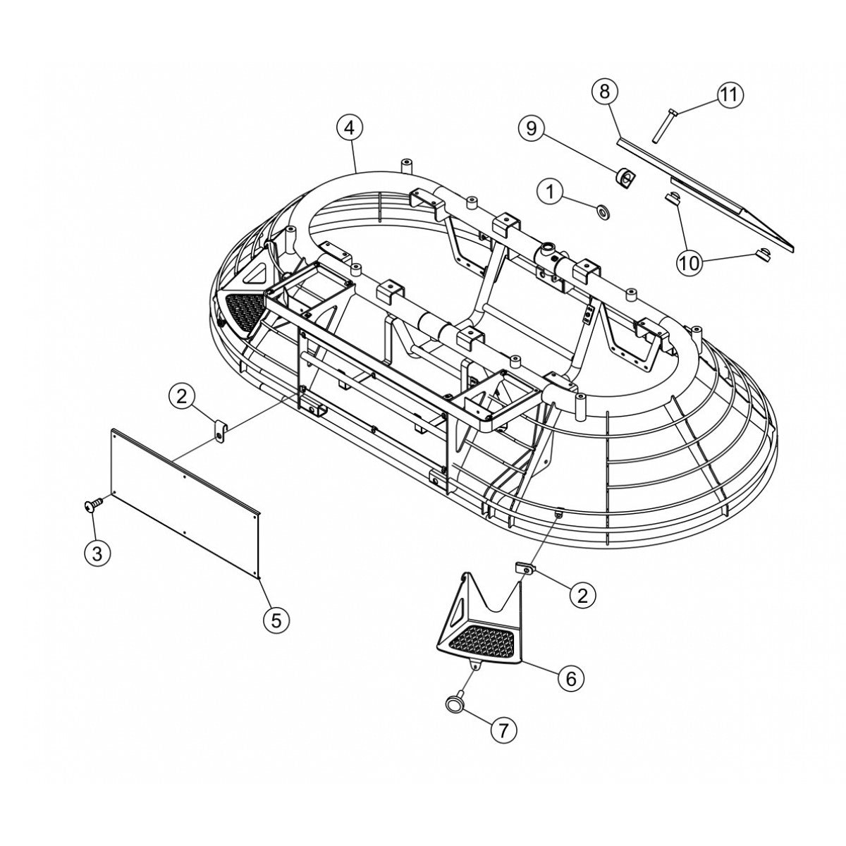 HTX44K4-K5-Y4-Y5— Frame Assembly Parts By Multiquip Whiteman