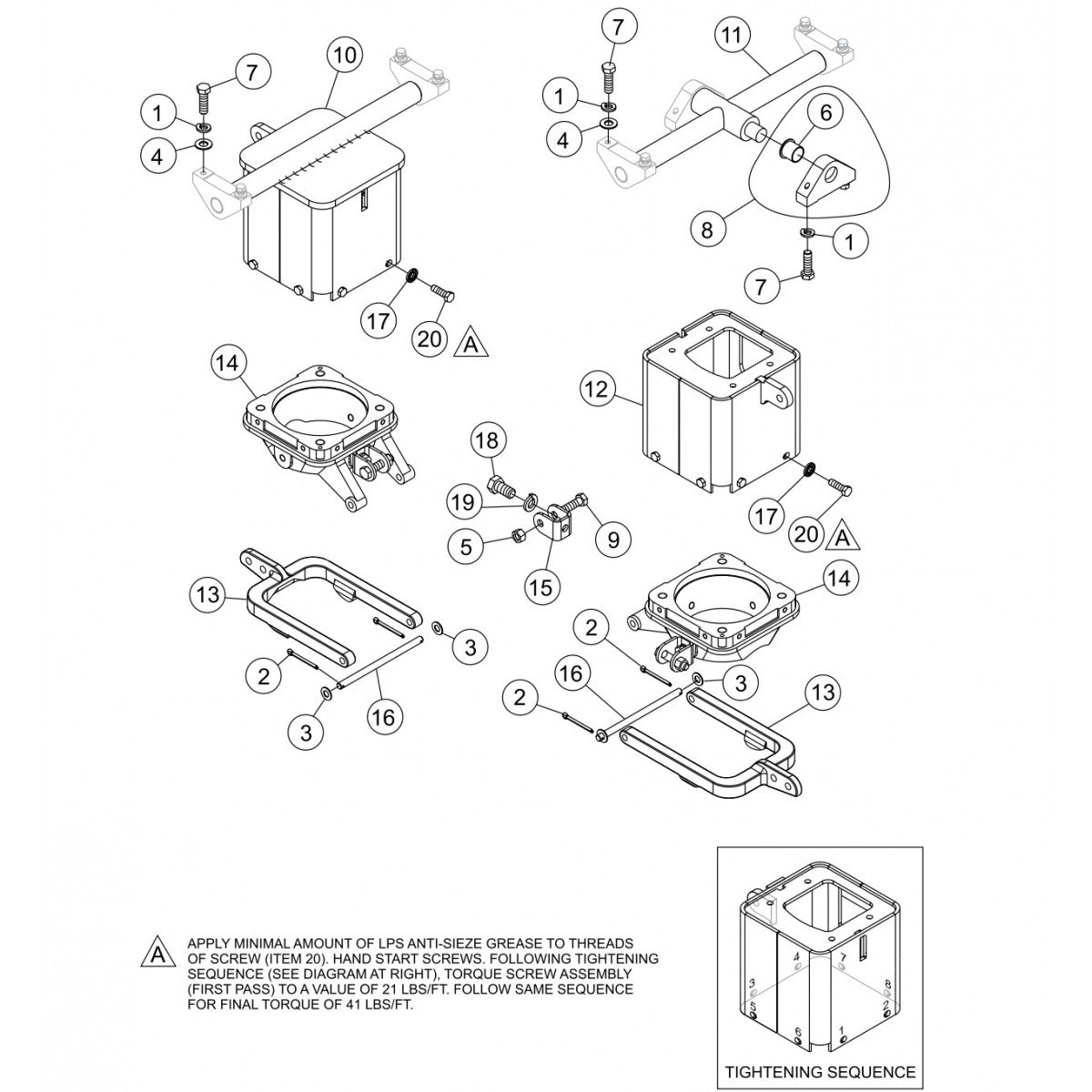 HTX44K4-K5-Y4-Y5— Pivot Assembly Parts By Multiquip Whiteman