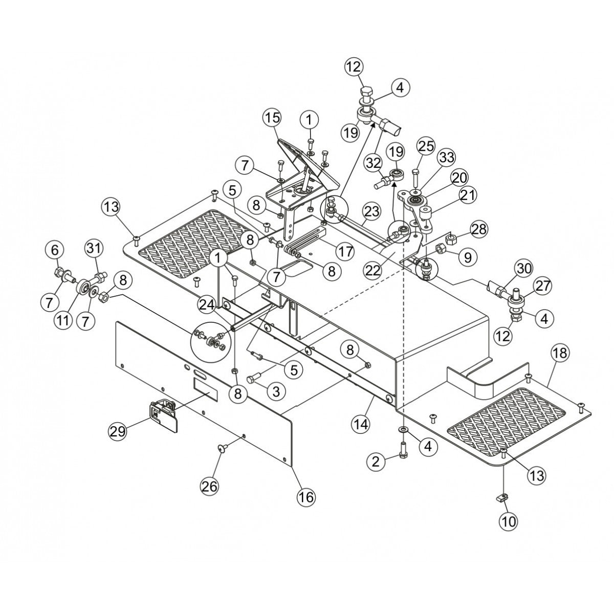HTX44K4-K5-Y4-Y5— Platform Assembly Parts By Multiquip Whiteman