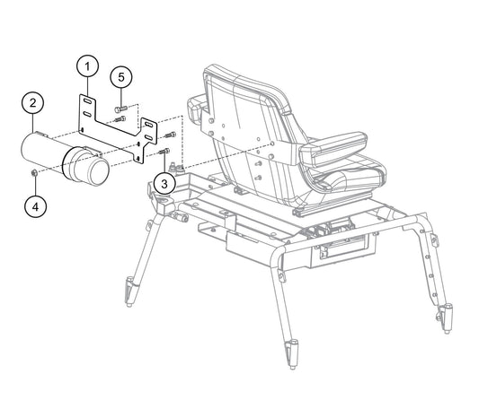 HTX6H Seat Frame-Document Holder Assembly Parts
