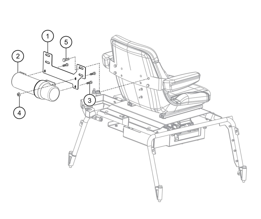 HTX6H Seat Frame-Document Holder Assembly Parts