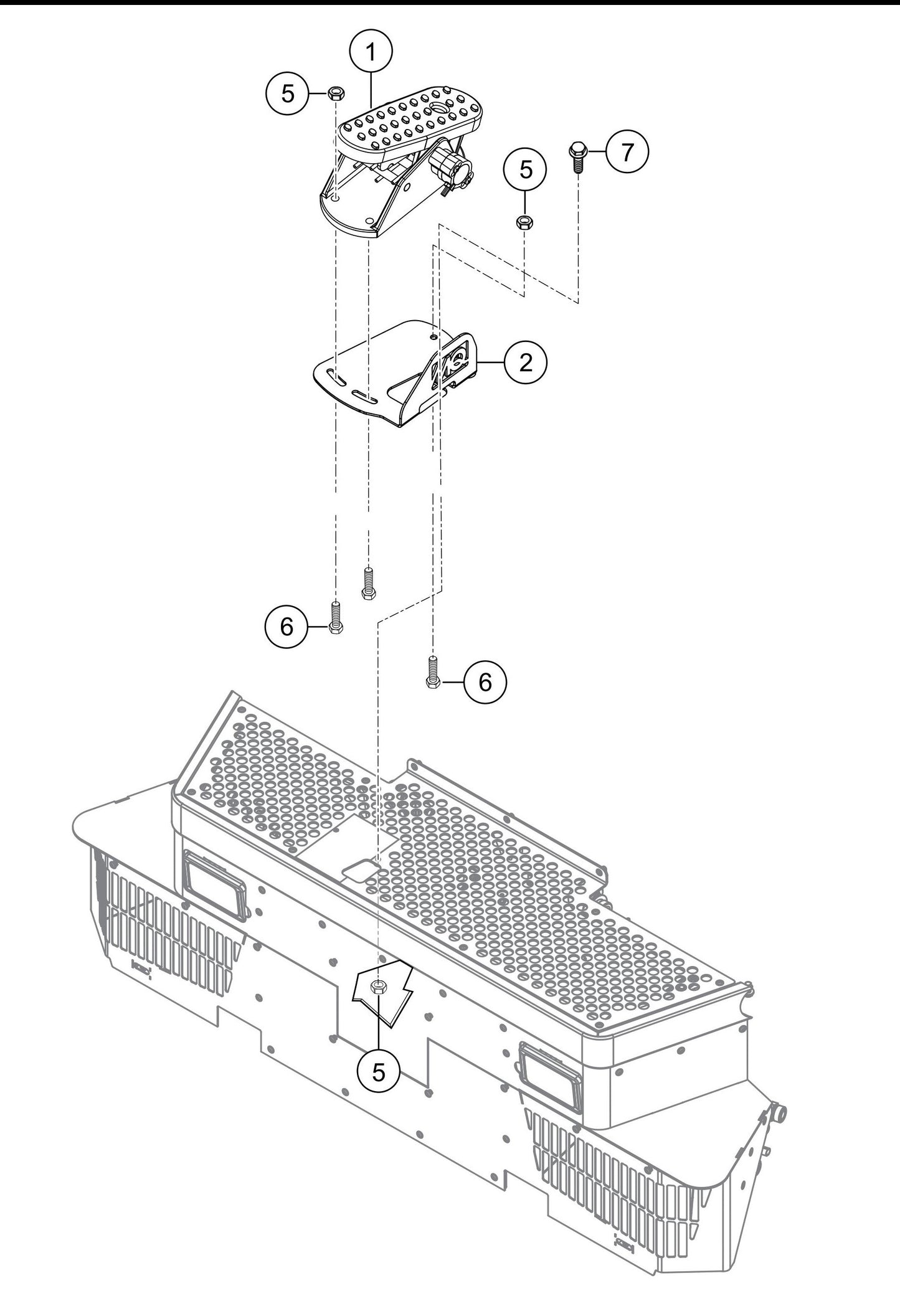 HTXG6DF S/N PD2003218 And Above Platform Assembly Parts