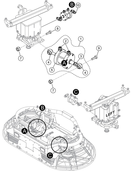 HTXG6DF SN PD2003218 And Above Hydraulic Steering Assembly Parts