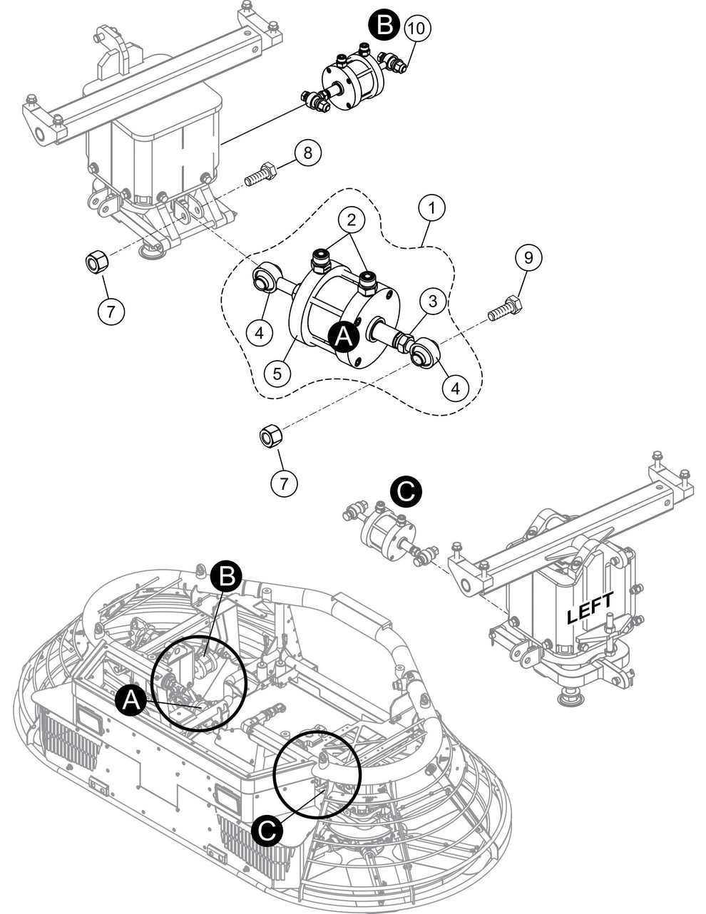 HTXG6DF SN PD2003218 And Above Hydraulic Steering Assembly Parts
