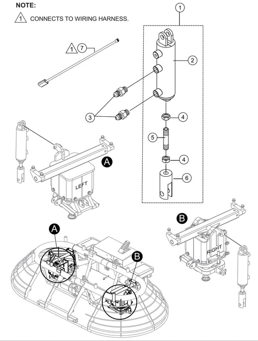 HTXG6DF SN PD2003218 And Above Hydraulic Cylinder Assembly Parts