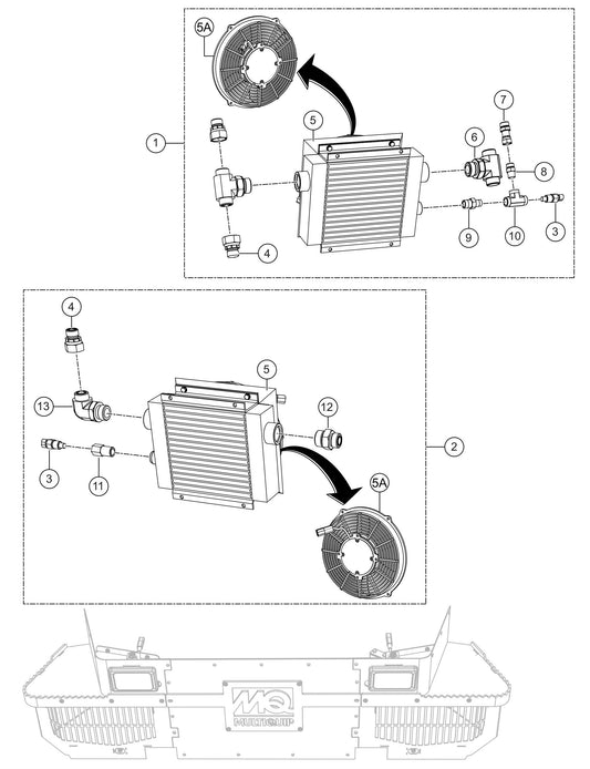 HTXG6DF SN PD2003218 And Above Heat Exchanger Assembly (Left And Right) Parts
