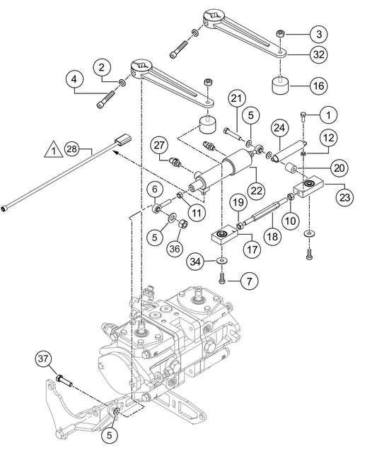 HTXG6DF SN PD2003218 And Above Pump Levers Assembly Parts