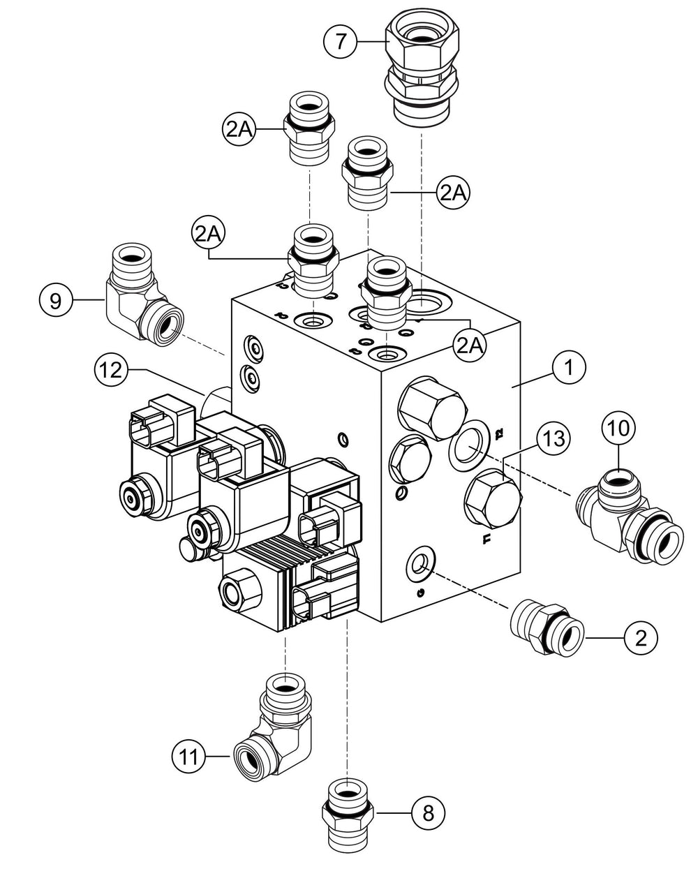 HTXG6DF SN PD2003218 And Above Pitch Block Assembly (Fittings) Parts