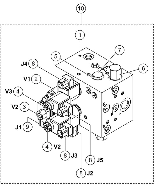 HTXG6DF SN PD2003218 And Above Pitch Block Assembly (Valves) Parts