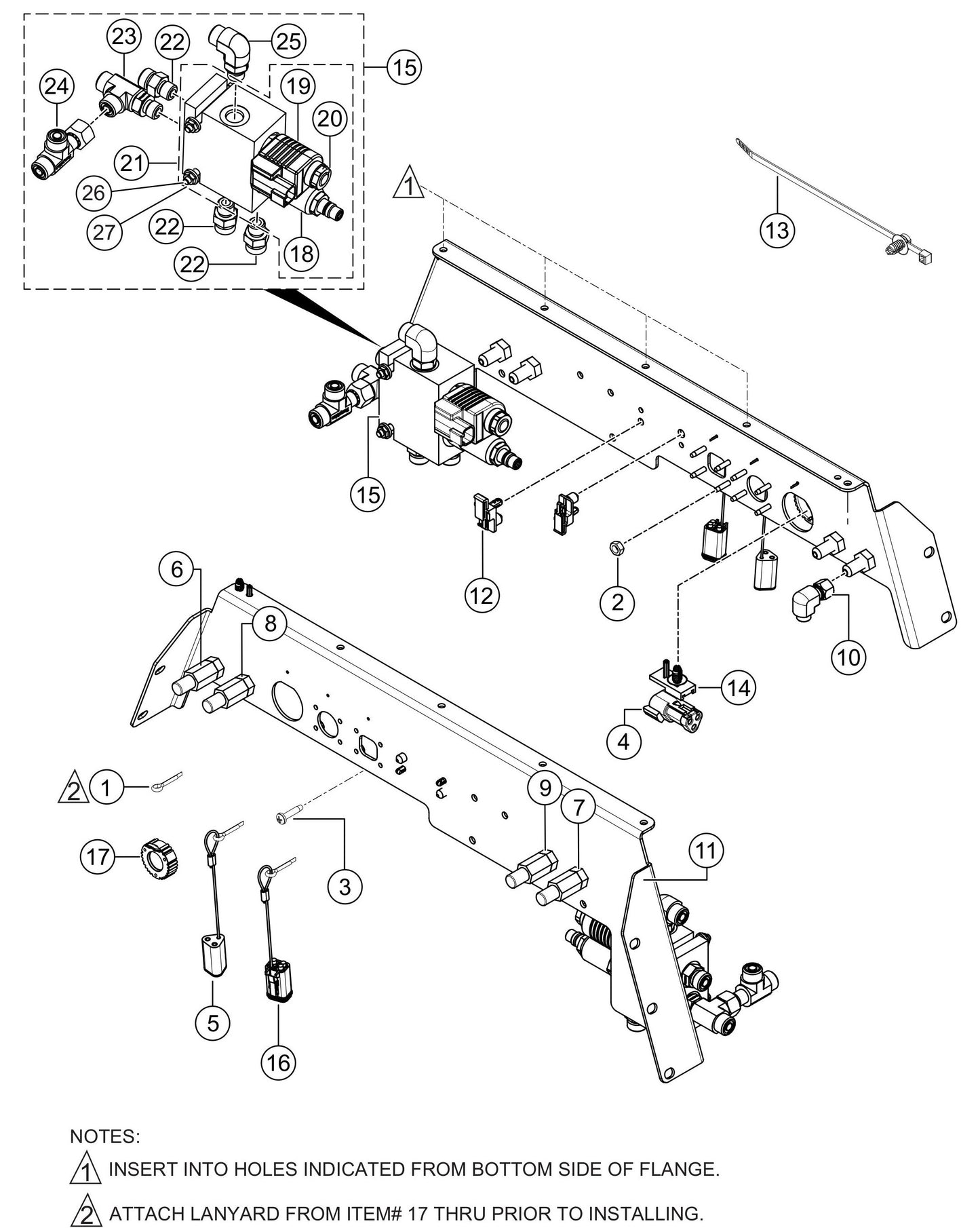 HTXG6DF SN PD2003218 And Above Test Port Assembly Parts