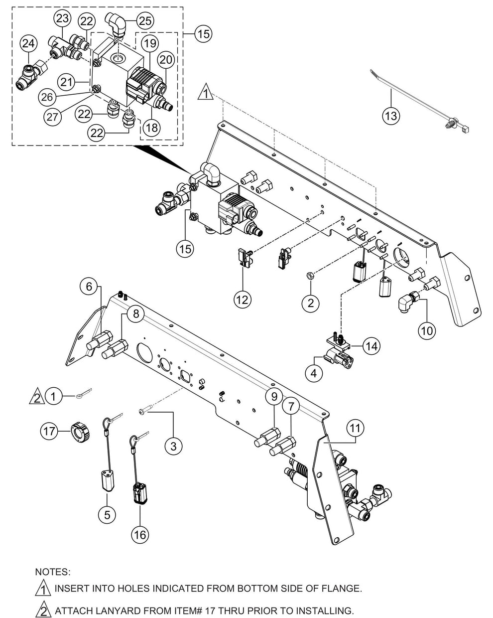 HTXG6DF SN PD2003218 And Above Test Port Assembly Parts