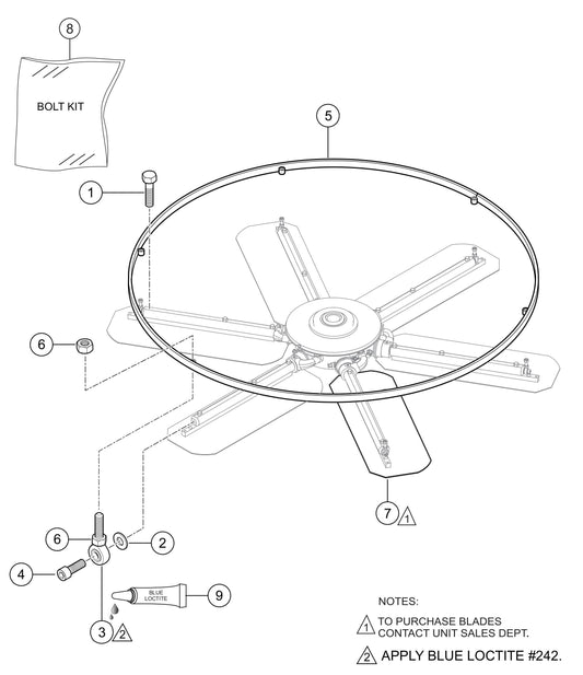 HTXG6DF SN PD2003218 And Above Stabilizer Assembly Parts