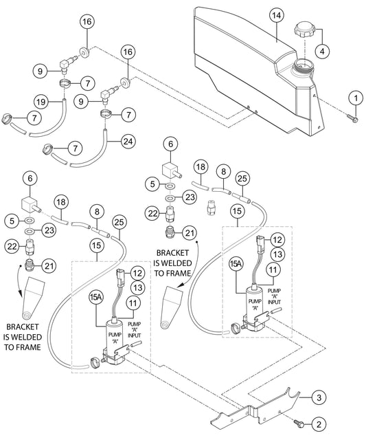 HTXG6DF SN PD2003218 And Above Spray Assembly Parts