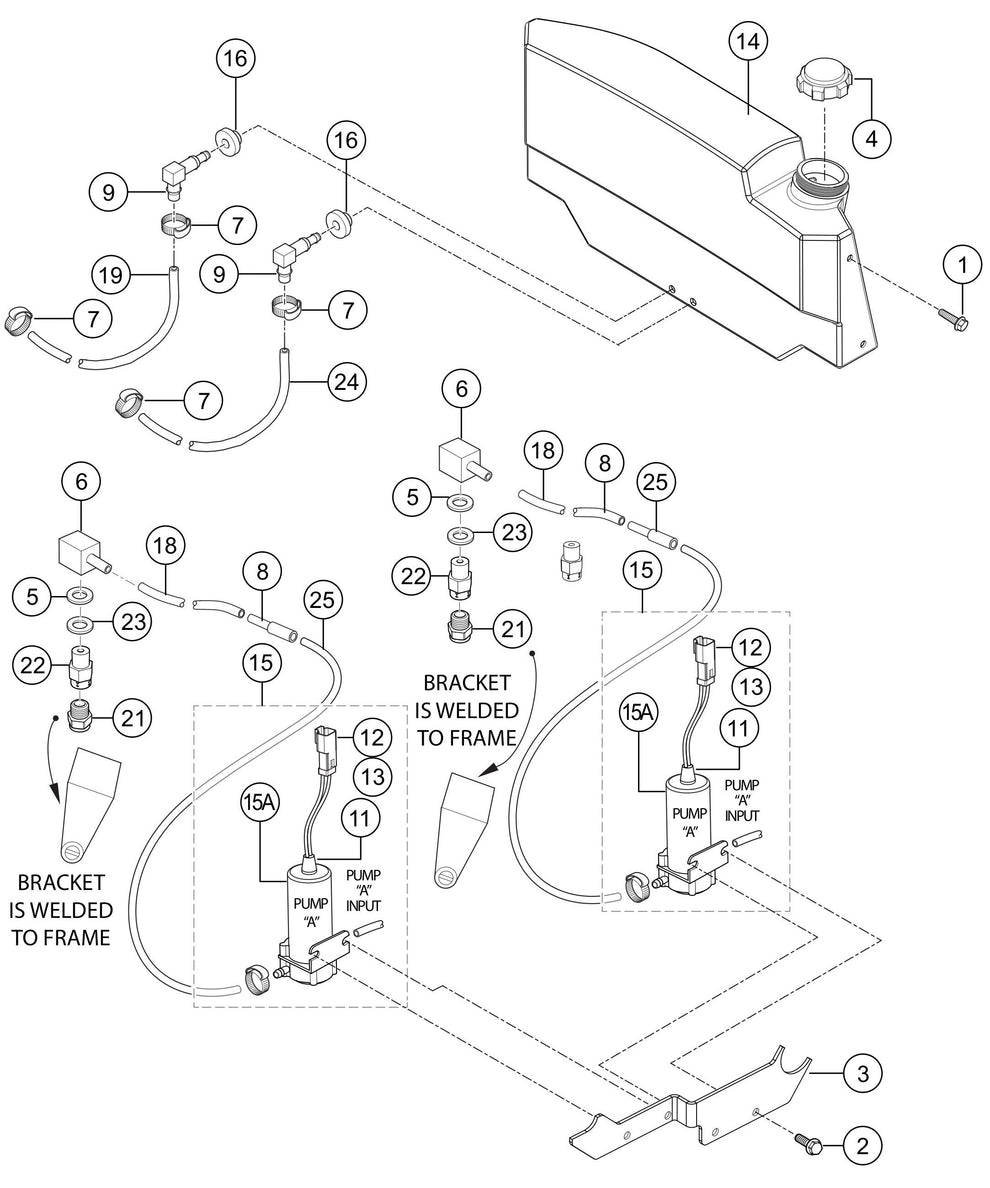 HTXG6DF SN PD2003218 And Above Spray Assembly Parts