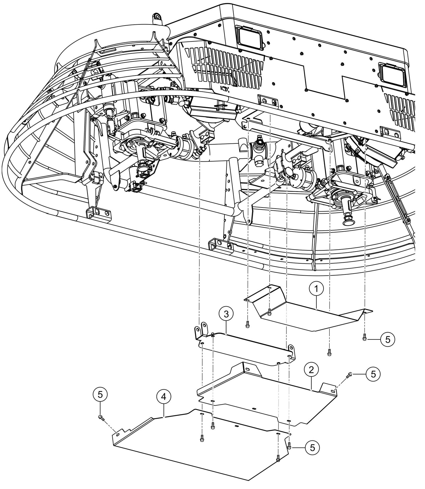 HTXG6DF S/N PD2003218 And Above Splash Guard Panel Assembly Parts