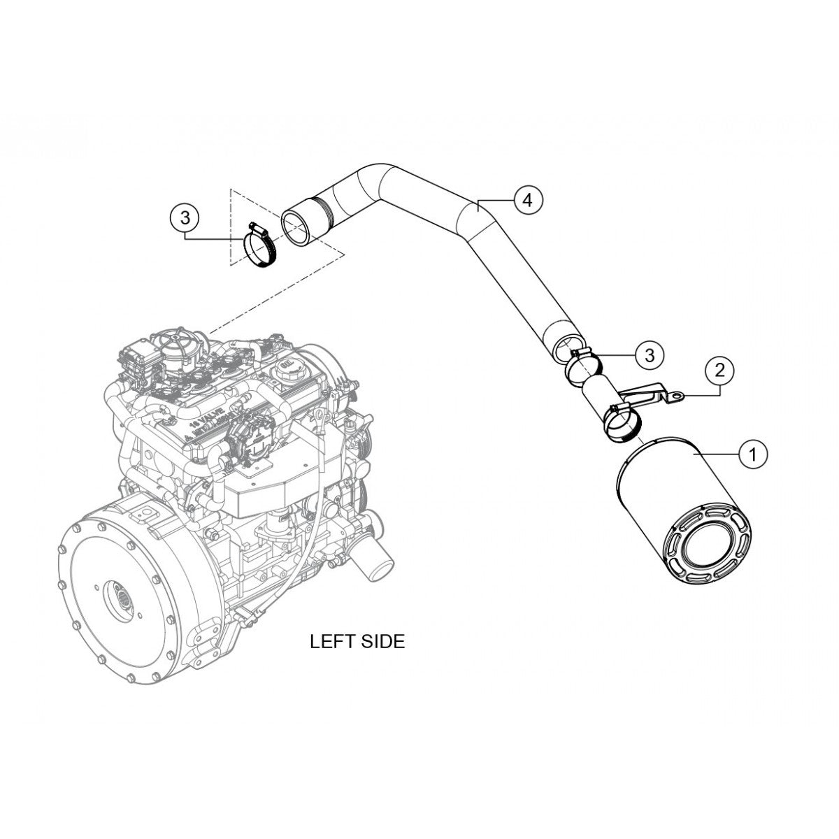 HTXG6DF SN PB2003172 And Below — Air Cleaner Assembly Parts By Multiquip Whiteman