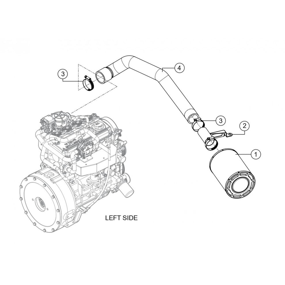 HTXG6DF SN PB2003172 And Below — Air Cleaner Assembly Parts By Multiquip Whiteman