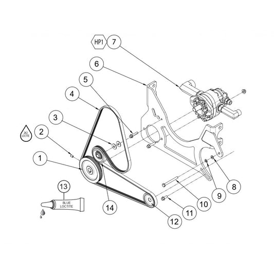 HTXG6DF SN PB2003172 And Below — Charge Pump Assembly Parts By Multiquip Whiteman