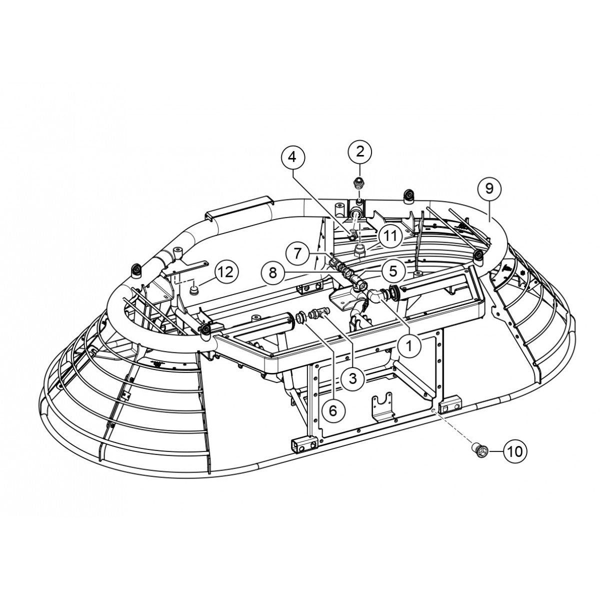 HTXG6DF SN PB2003172 And Below — Frame And Fittings Assembly Parts By Multiquip Whiteman