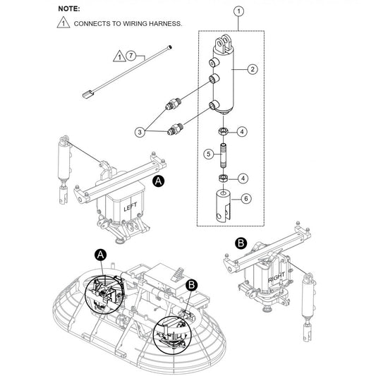 HTXG6DF SN PB2003172 And Below — Hydraulic Cylinder Assembly Parts By Multiquip Whiteman