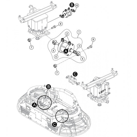 HTXG6DF SN PB2003172 And Below — Hydraulic Steering Assembly Parts By Multiquip Whiteman