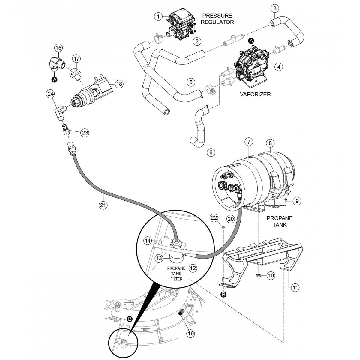 HTXG6DF SN PB2003172 And Below — LPG Fuel Components Assembly Parts By Multiquip Whiteman