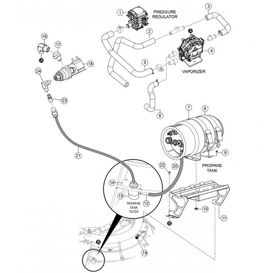 HTXG6DF SN PB2003172 And Below — LPG Fuel Components Assembly Parts By Multiquip Whiteman