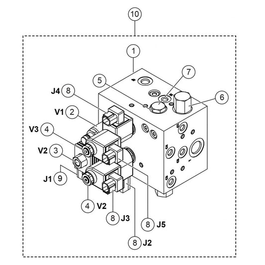 HTXG6DF SN PB2003172 And Below — Pitch Block Assembly (Valves) Parts By Multiquip Whiteman