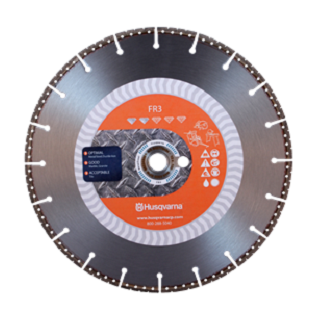 14" Husqvarna 542777184 FR3 Metal Cutting/Fire Rescue Saw Blade