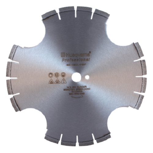 14" X .500 Husqvarna 542751015 Traffic Loop Blade w/1" DP L13 Asphalt
