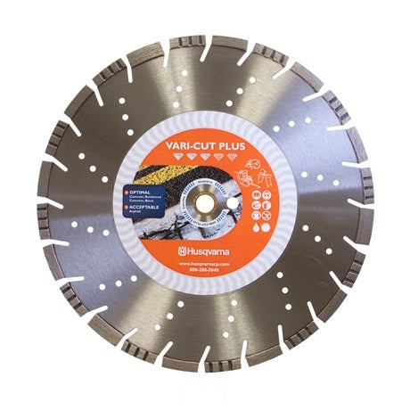 16" Husqvarna 585580802 Vari-Cut Plus Saw Blade Wet/Dry- 3 pc