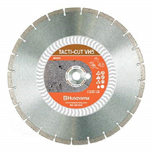 14" Husqvarna 589487901 Tacti-Cut VH3 Diamond Saw Blade Wet/Dry- 3 pack